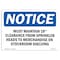 Signmission OSHA Notice, 5" Height, Must Maintain 18 Clearance From Sprinkler Sign, 7" X 5", Landscape OS-NS-D-57-L-14285 - alternate 1